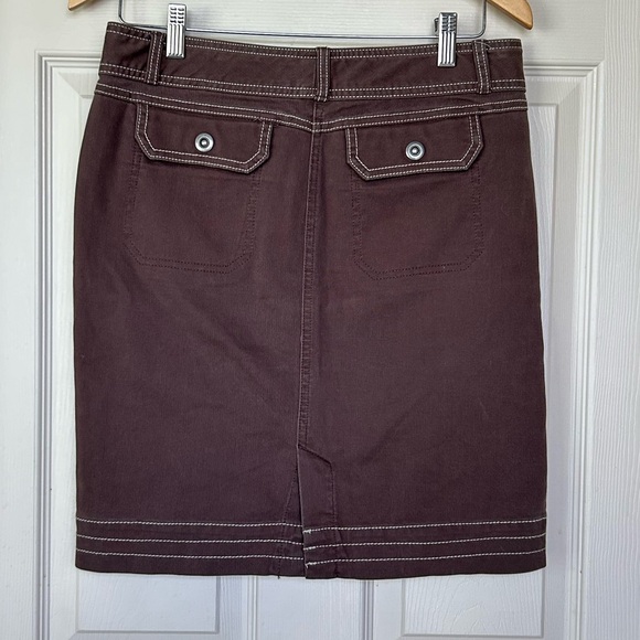 Cabela's Skirt Brown Knee Length Straight - Picture 2 of 6
